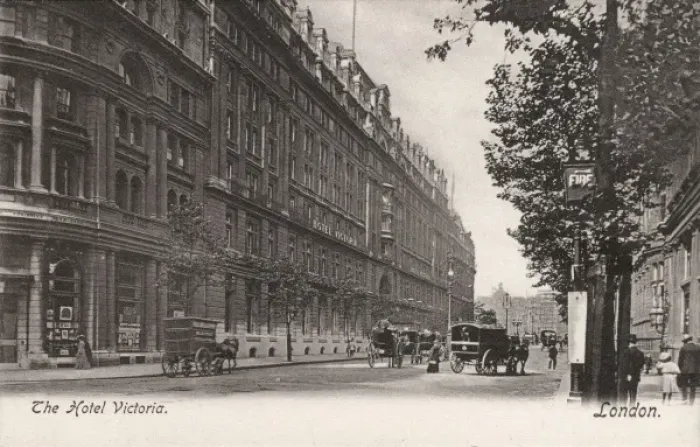 Framed Print : Hotel Victoria, London Framed Print : Hotel Victoria, London