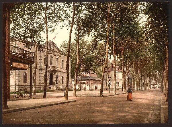 Hotel de ville, posts and telegraphs, Vichy, France