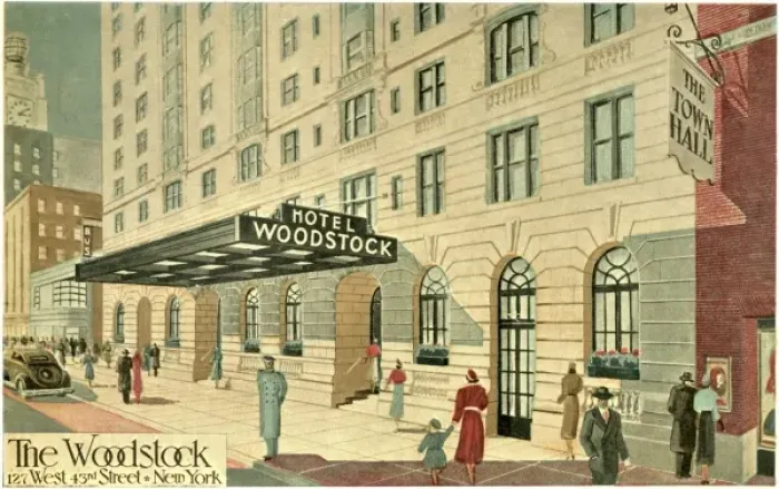 Framed Print : Hotel Woodstock, New York Framed Print : Hotel Woodstock, New York