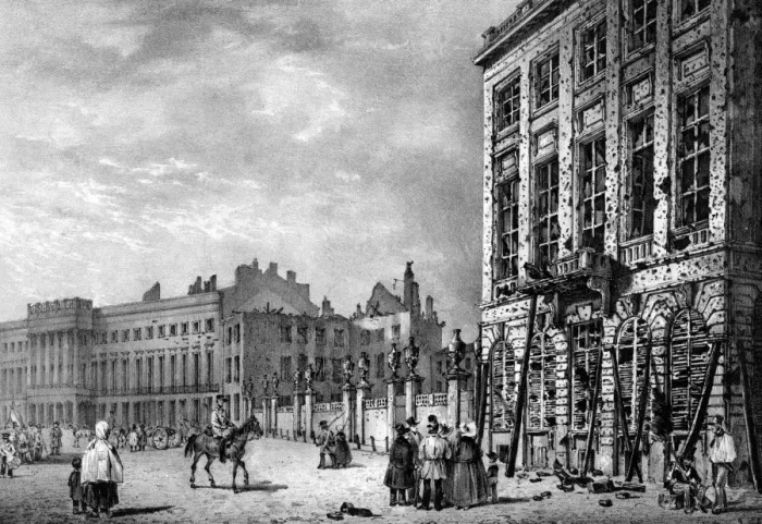 Framed Print : Hoteldeville Damage Framed Print : Hoteldeville Damage