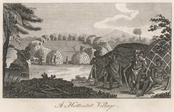 Framed Print : Hottentot Village 1806 Framed Print : Hottentot Village 1806