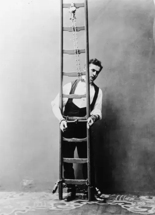 Framed Print : Houdini Chained to L dr Framed Print : Houdini Chained to L dr