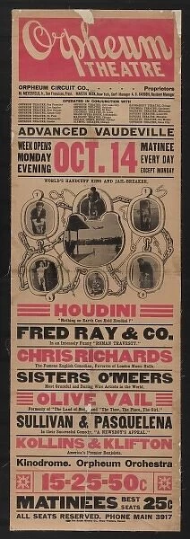 Houdini, nothing on earth can hold Houdini! Fred Ray & Co. i