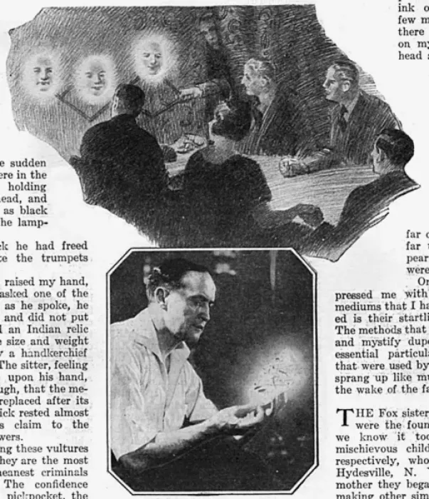 Framed Print : Houdinis Seance Fraud Framed Print : Houdinis Seance Fraud