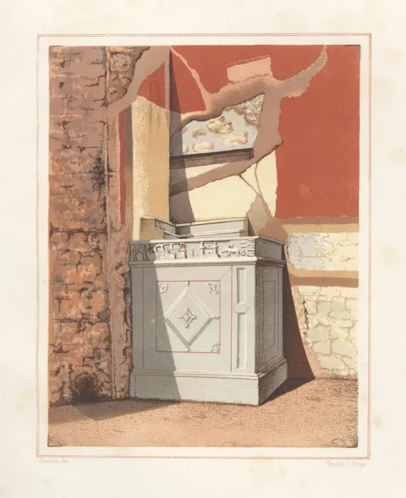 Framed Print : House altar in the house of the banker Lucius Framed Print : House altar in the house of the banker Lucius