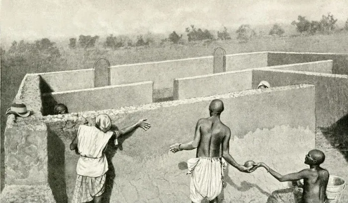Framed Print : House building by hand, Nigeria, West Africa Framed Print : House building by hand, Nigeria, West Africa