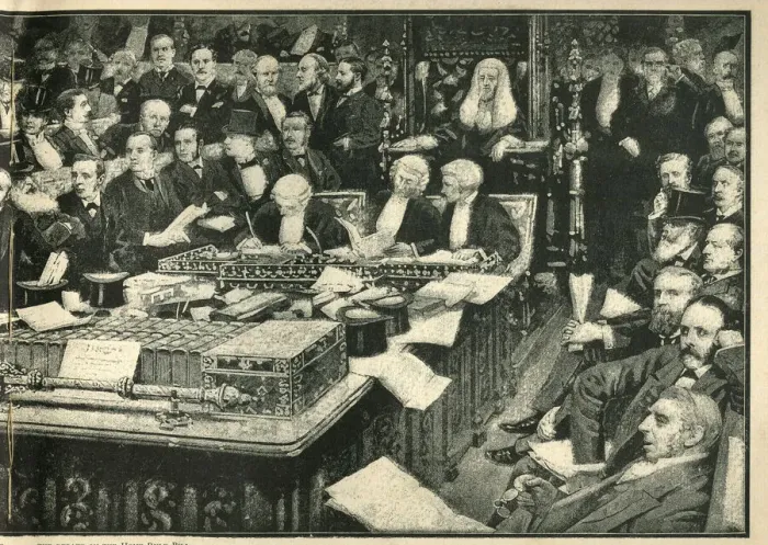 Framed Print : House of Commons, debate on Irish Home Rule Bill Framed Print : House of Commons, debate on Irish Home Rule Bill
