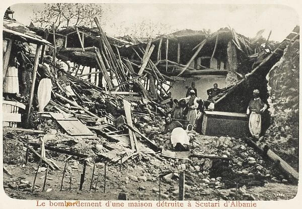 House destroyed by bombing - Shkoder, Albania