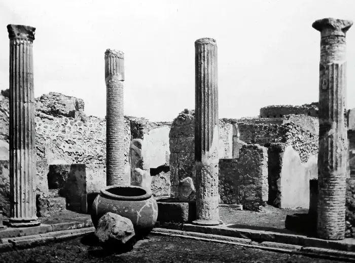 Framed Print : House of the Dyer, Pompeii, Italy, Victorian period Framed Print : House of the Dyer, Pompeii, Italy, Victorian period