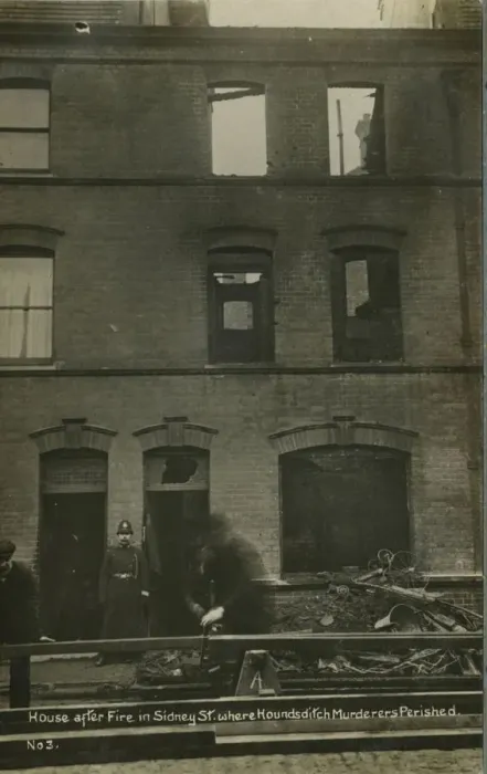 Framed Print : House after Fire (Siege of Sidney Street) Framed Print : House after Fire (Siege of Sidney Street)