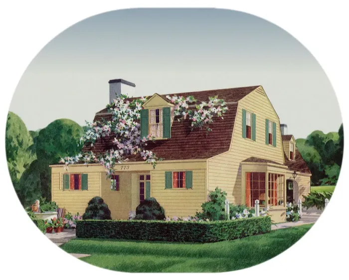 Framed Print : House, Flowering Vine Date: 1938 Framed Print : House, Flowering Vine Date: 1938