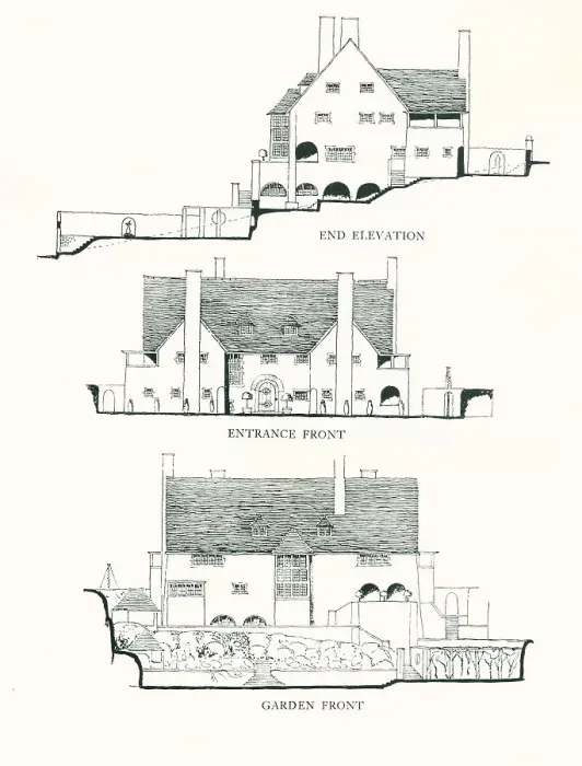 Framed Print : House And Garden Elevations, Switzerland Framed Print : House And Garden Elevations, Switzerland