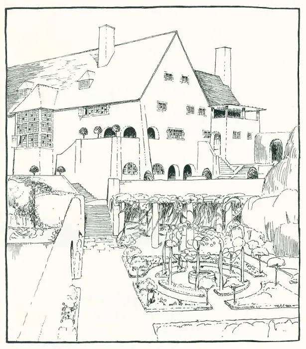 Framed Print : House And Garden, Switzerland Framed Print : House And Garden, Switzerland