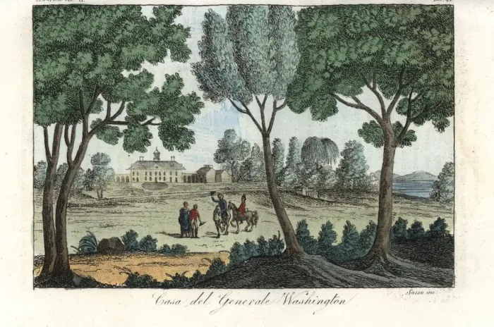 Framed Print : House of General George Washington, 18h century Framed Print : House of General George Washington, 18h century