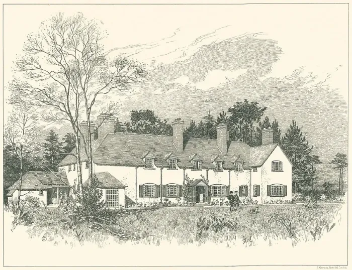 Framed Print : House In Hampshire, Garden Front Framed Print : House In Hampshire, Garden Front