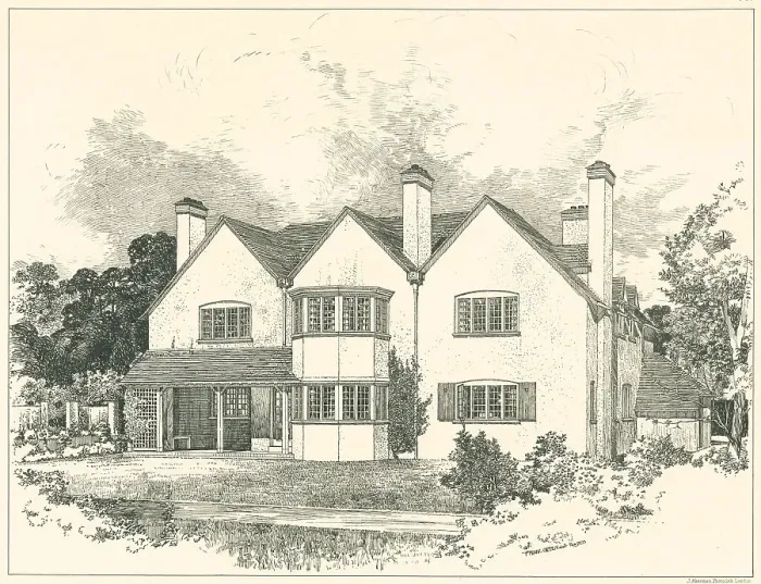 Framed Print : House In Kent, Garden Front Framed Print : House In Kent, Garden Front