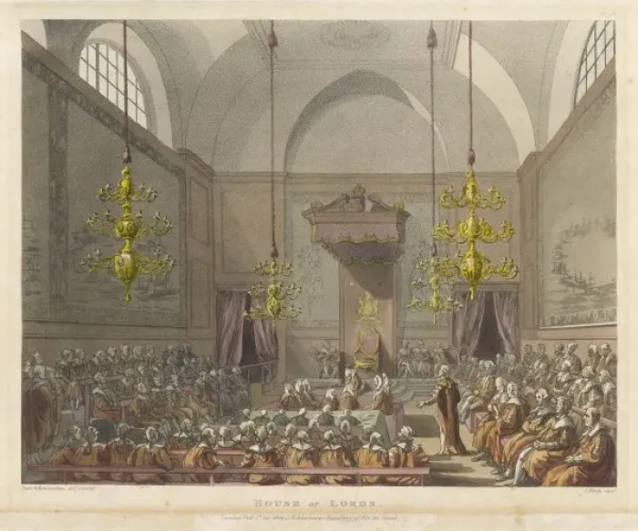Framed Print : House of Lords 1809 Framed Print : House of Lords 1809