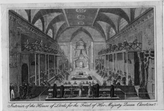 Framed Print : House of Lords, Trial of Queen Caroline Framed Print : House of Lords, Trial of Queen Caroline
