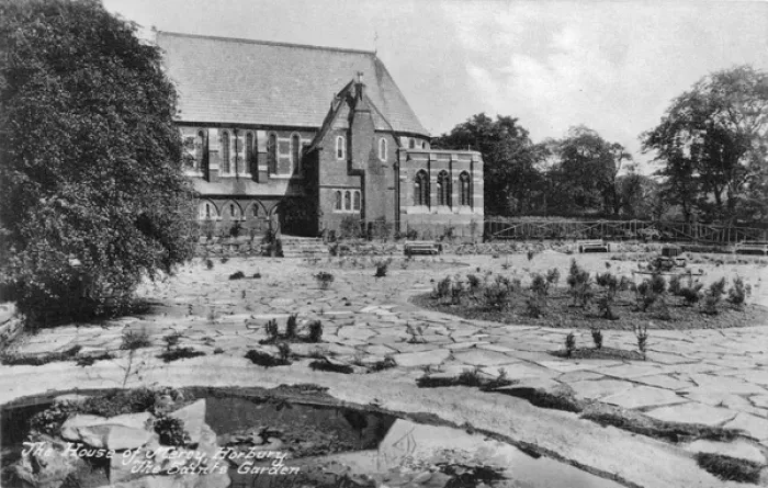 Framed Print : House of Mercy, West Yorkshire - Saints Garden Framed Print : House of Mercy, West Yorkshire - Saints Garden