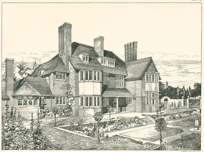 Framed Print : House Near Birmingham Garden Front Framed Print : House Near Birmingham Garden Front