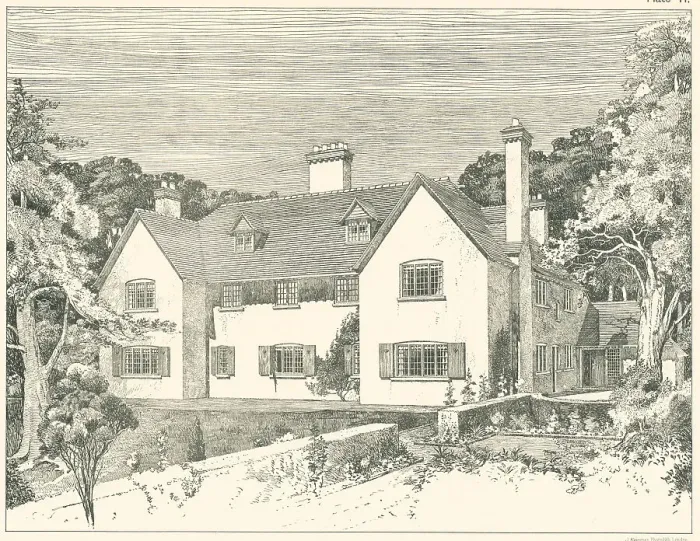 Framed Print : House In The New Forest, Garden Front Framed Print : House In The New Forest, Garden Front