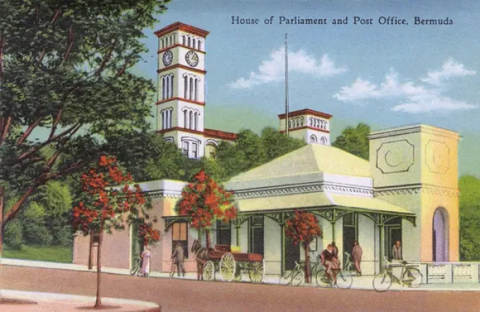 Framed Print : House of Parliament and Post Office, Bermuda Framed Print : House of Parliament and Post Office, Bermuda