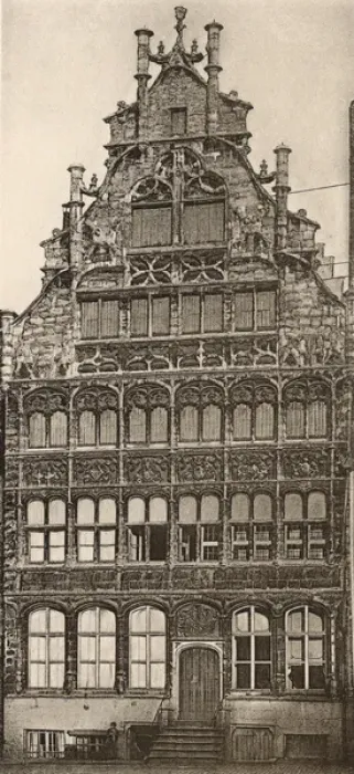 Framed Print : House, Quai aux Herbes, Gand (Ghent), Belgium Framed Print : House, Quai aux Herbes, Gand (Ghent), Belgium