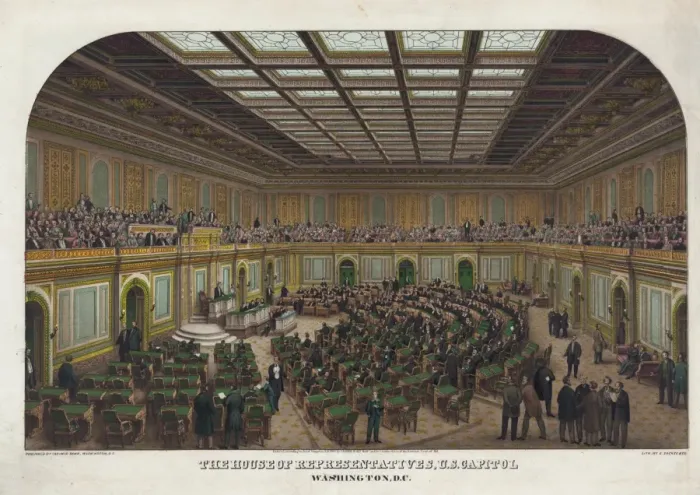 Framed Print : The House of Representatives, U. S. Capitol, Washington, D. C Framed Print : The House of Representatives, U. S. Capitol, Washington, D. C