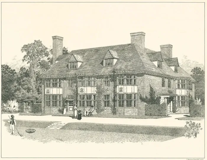 Framed Print : House In Surrey, General View Framed Print : House In Surrey, General View