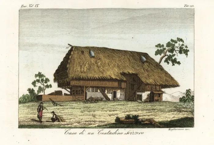 Framed Print : House of a Swiss farmer Framed Print : House of a Swiss farmer
