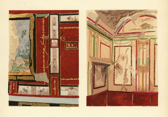 Framed Print : House of Tullius Faustus (left) and Popidius Priscus (right), Po Framed Print : House of Tullius Faustus (left) and Popidius Priscus (right), Po
