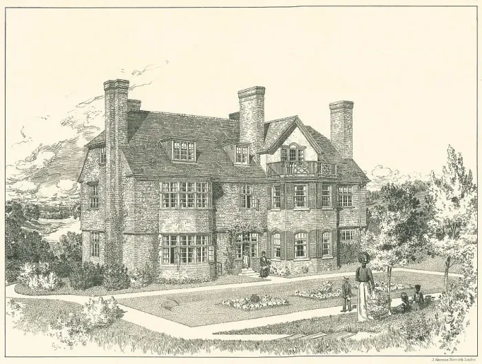 Framed Print : House in West Kent, Garden Front Framed Print : House in West Kent, Garden Front