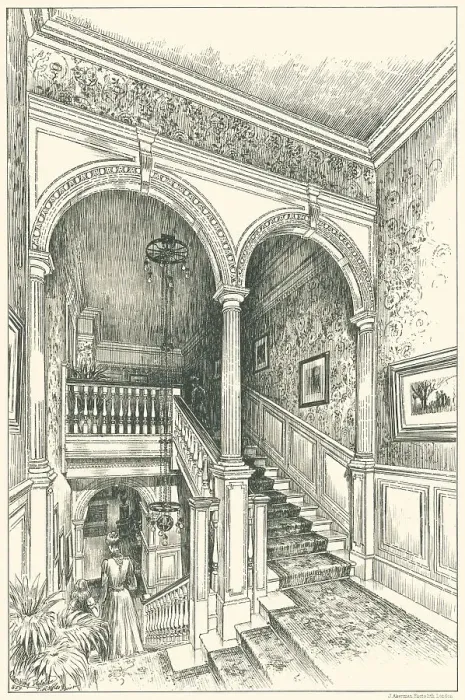 Framed Print : House In West Kent, Staircase Framed Print : House In West Kent, Staircase