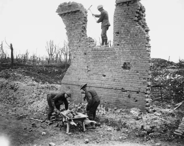 Framed Print : Housebreaking Gommecourt 1917 Framed Print : Housebreaking Gommecourt 1917
