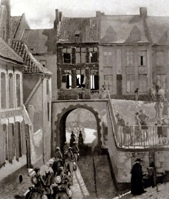 Framed Print : Household Bde Passing to the Ypres Salient by Sir William O Framed Print : Household Bde Passing to the Ypres Salient by Sir William O