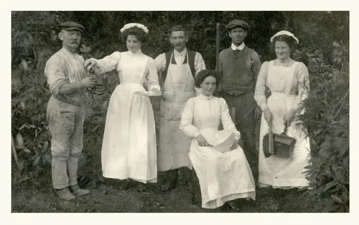 Framed Print : Household Staff - Upper Middle Class Framed Print : Household Staff - Upper Middle Class