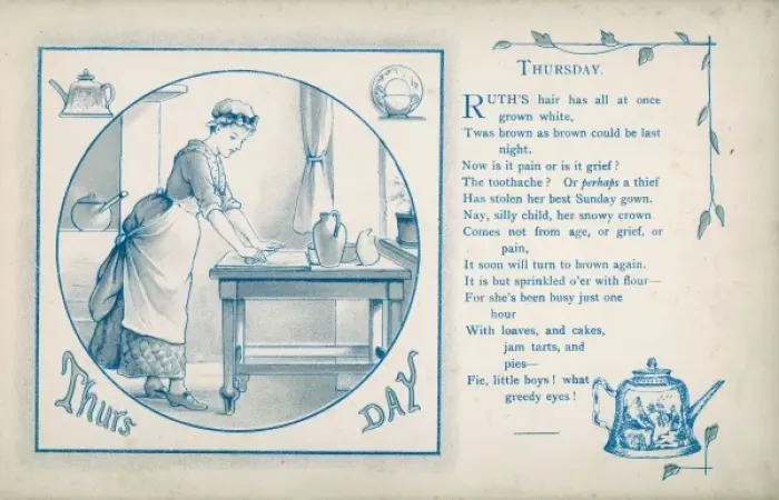 Framed Print : Housemaid Baking 1886 Framed Print : Housemaid Baking 1886