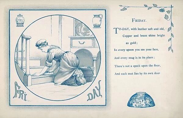 Housemaid Scrubbing 1886