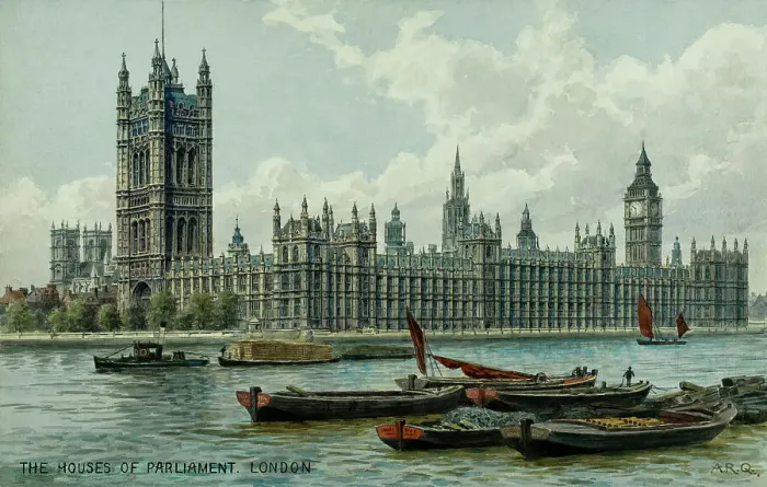 Framed Print : Houses of Parliament, Westminster, London Framed Print : Houses of Parliament, Westminster, London