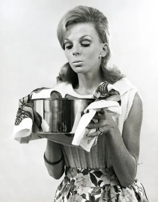Framed Print : Housewife Cooking Framed Print : Housewife Cooking