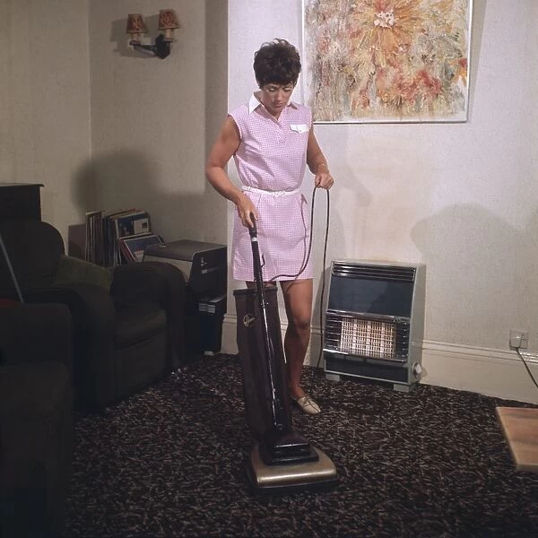 Housewife Vacuuming