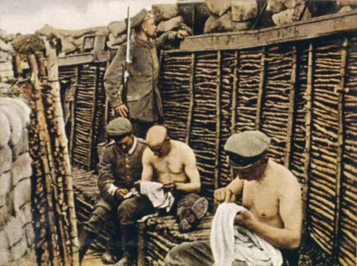 Framed Print : Housework in Trenches Framed Print : Housework in Trenches