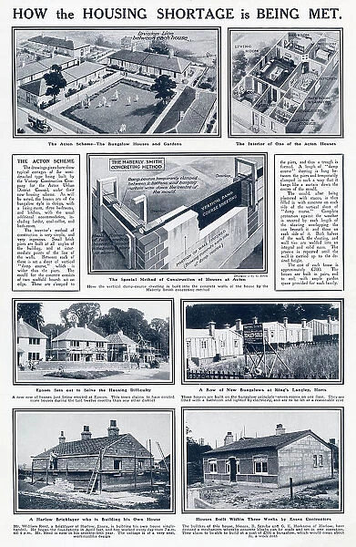 How Housing Shortage is Being Met 1920