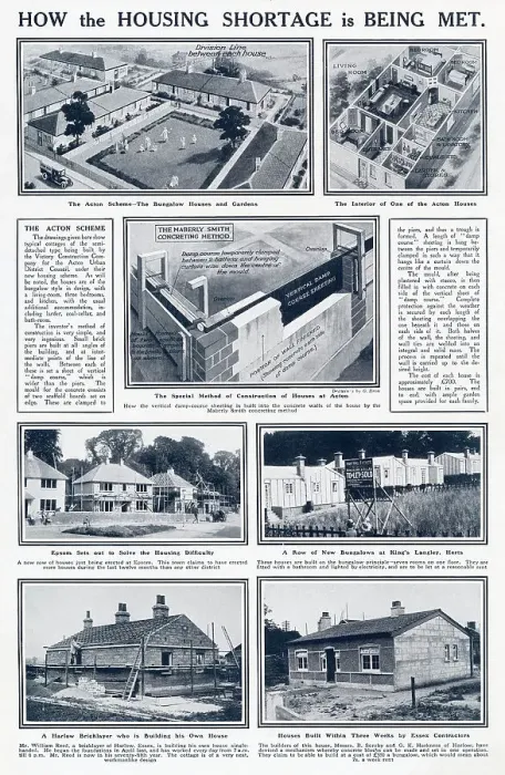 Framed Print : How Housing Shortage is Being Met 1920 Framed Print : How Housing Shortage is Being Met 1920