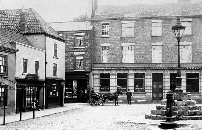 Framed Print : Howden Market Place early 1900s