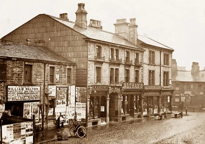Framed Print : Howe Street, Burnley in 1883 Framed Print : Howe Street, Burnley in 1883