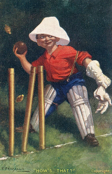Hows That - A young wicketkeeper whips off the bails