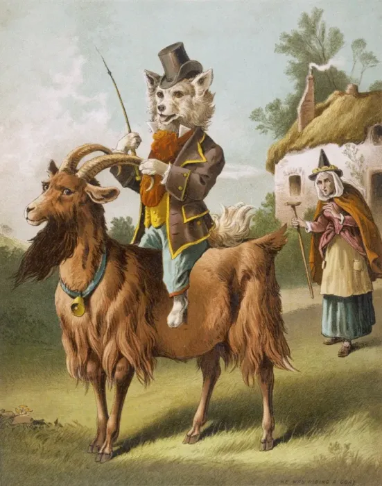 Framed Print : Hubbard / Riding Goat Framed Print : Hubbard / Riding Goat