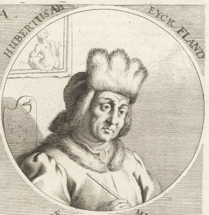 Framed Print : Hubert van Eyck, Early Netherlandish painter, c.1385-1426 Framed Print : Hubert van Eyck, Early Netherlandish painter, c.1385-1426