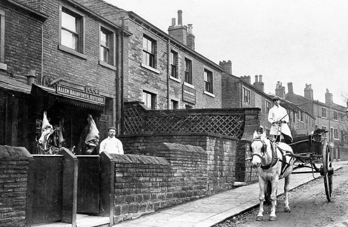 Framed Print : Huddersfield Sheepridge Road early 1900s Framed Print : Huddersfield Sheepridge Road early 1900s